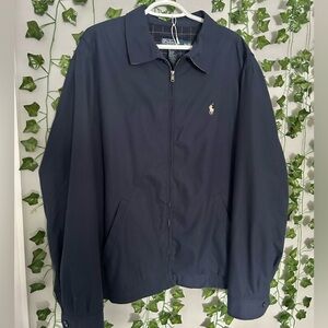 Vintage Polo Ralph Lauren Harrington Navy and Cream Full Zip Jacket